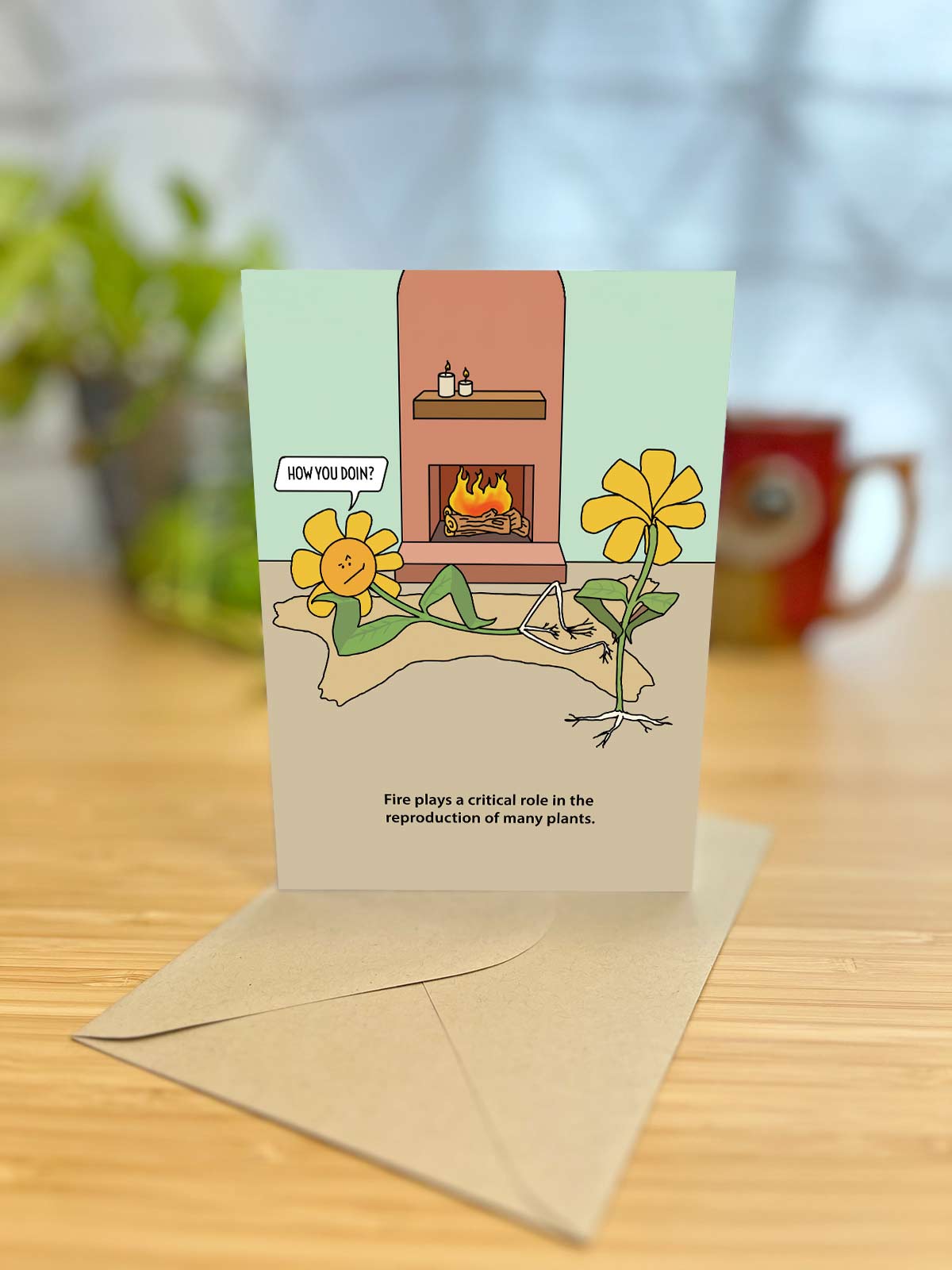 Fire Plants Note Card