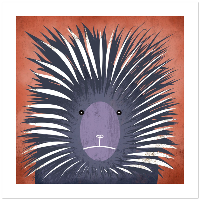 Prickly Porcupine Fine Art Print