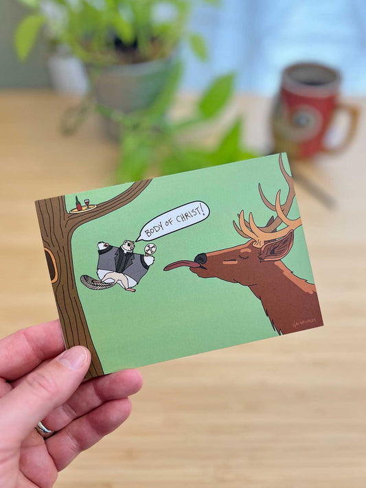 Flying Squirrel Communion Note Card