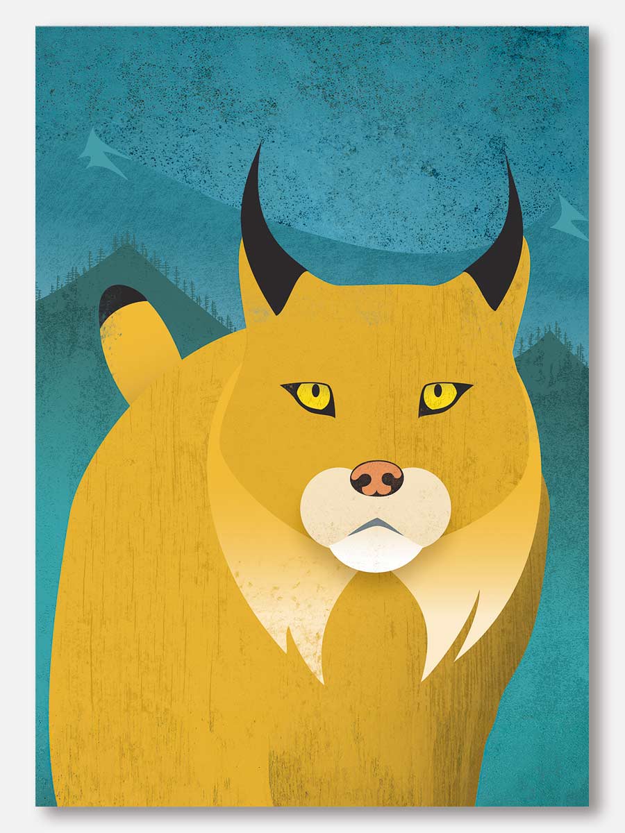 Mountain Lynx Note Card