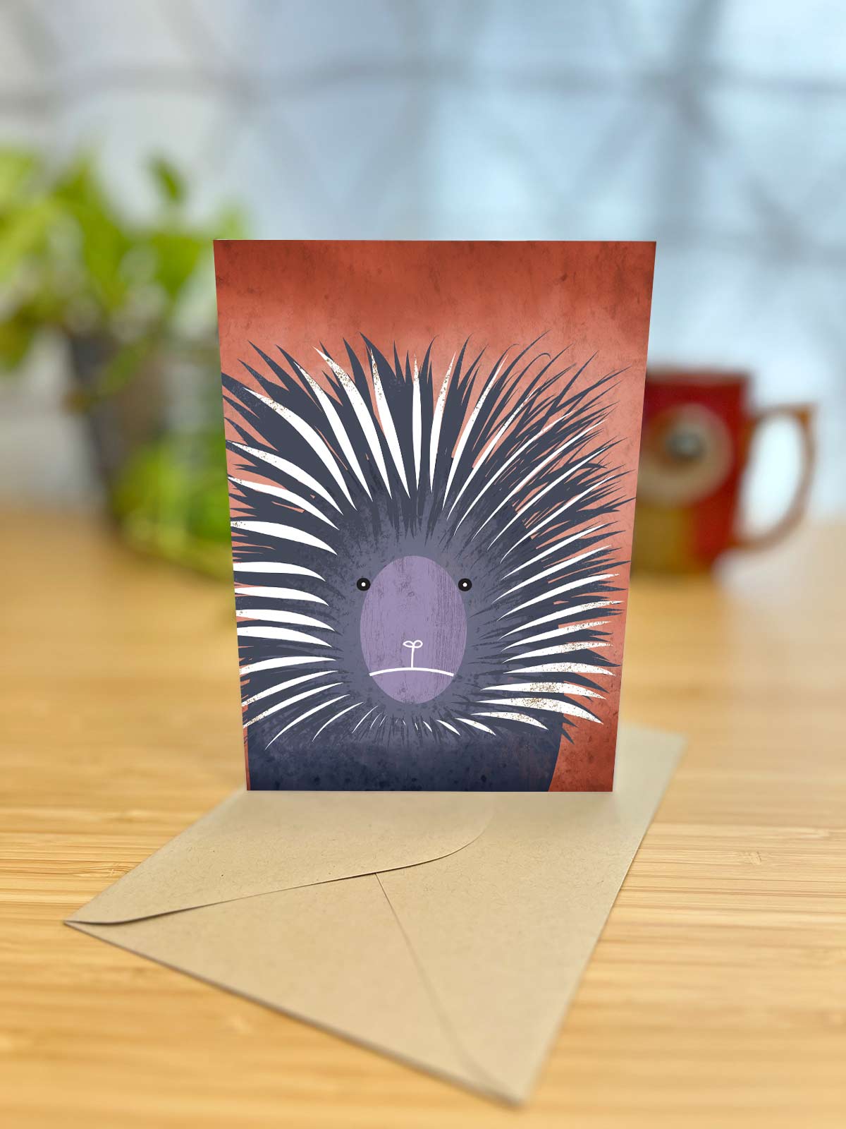 Prickly Porcupine Note Card