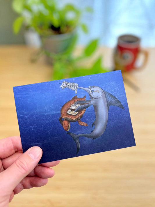 Swordfish Taxes Note Card