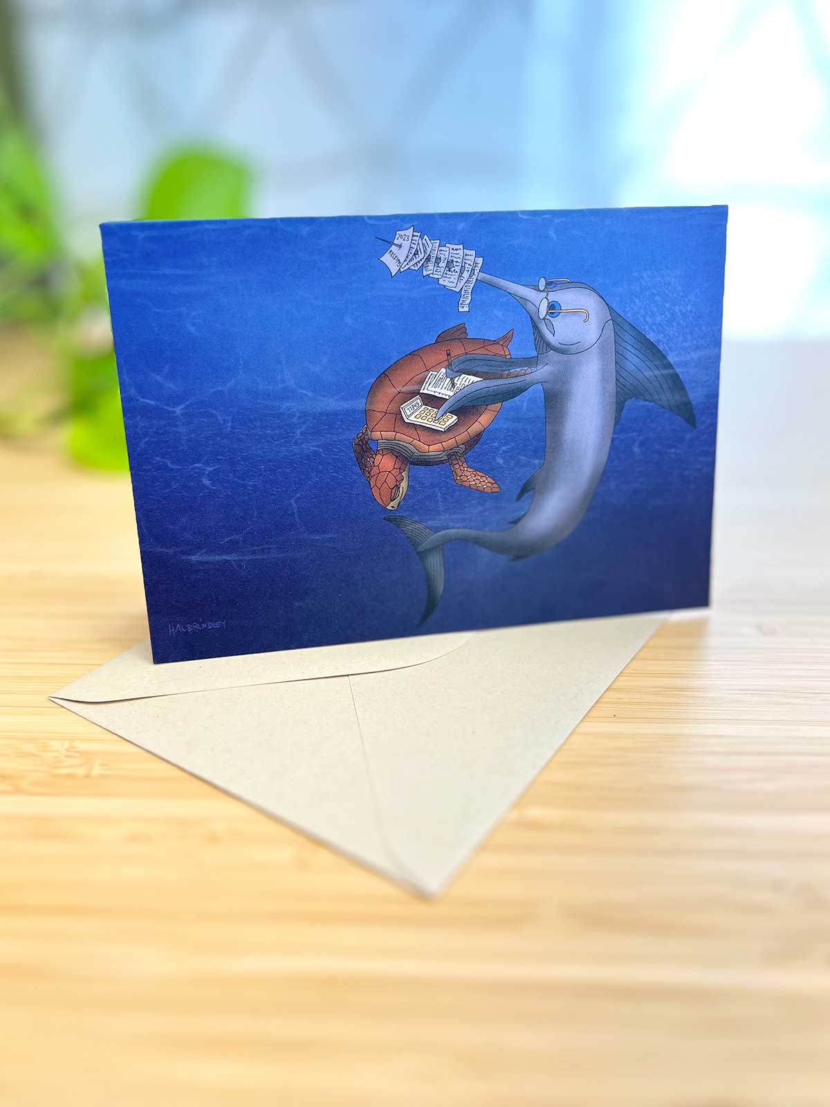 Swordfish Taxes Note Card