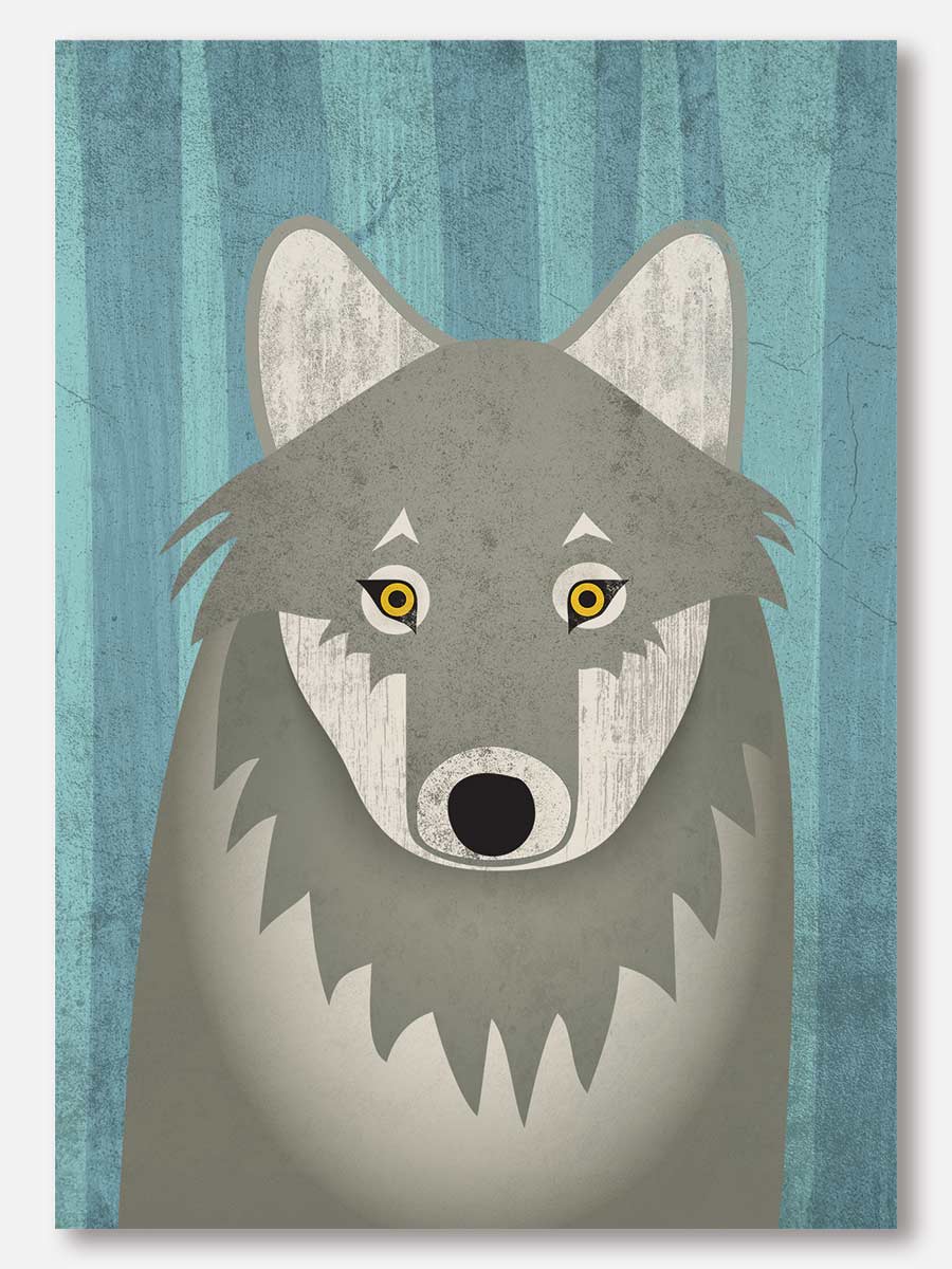 Timber Wolf Note Card