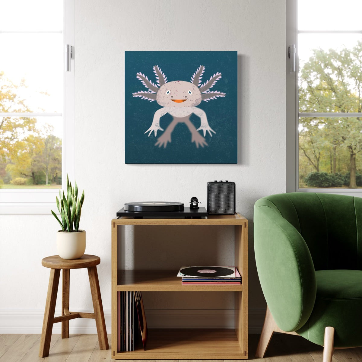 Axolotl Canvas Print