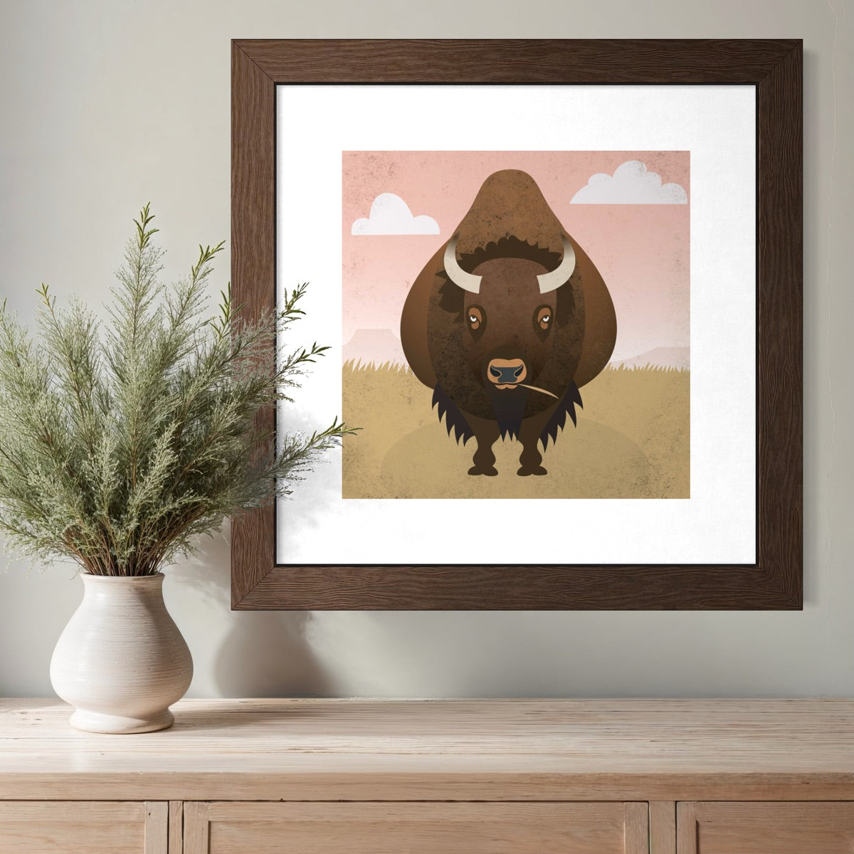 Bison Plains Fine Art Print