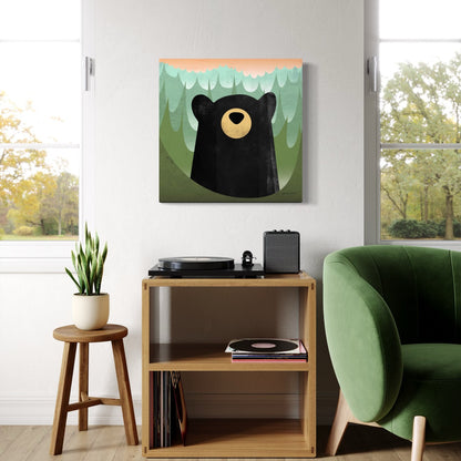 Black Bear Canvas Print