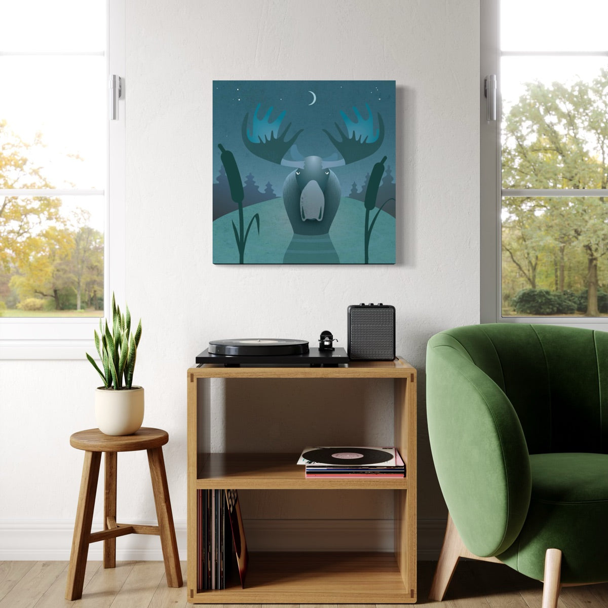 Moose Lake Canvas Print