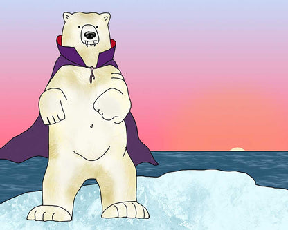 Polar Bear Vampire - Fine Art Print