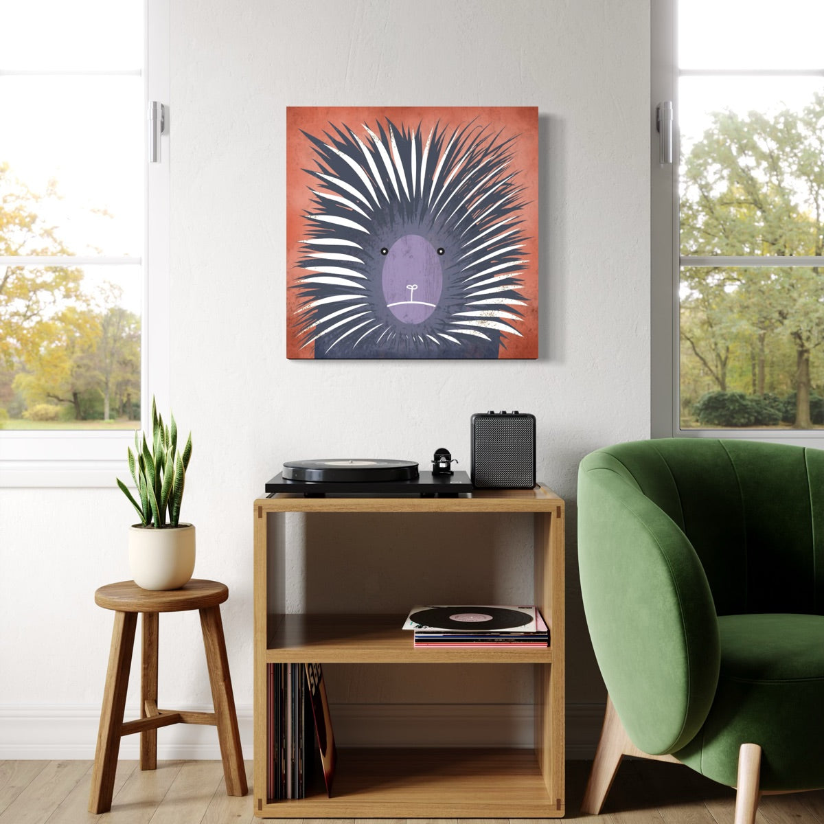 Prickly Porcupine Canvas Print