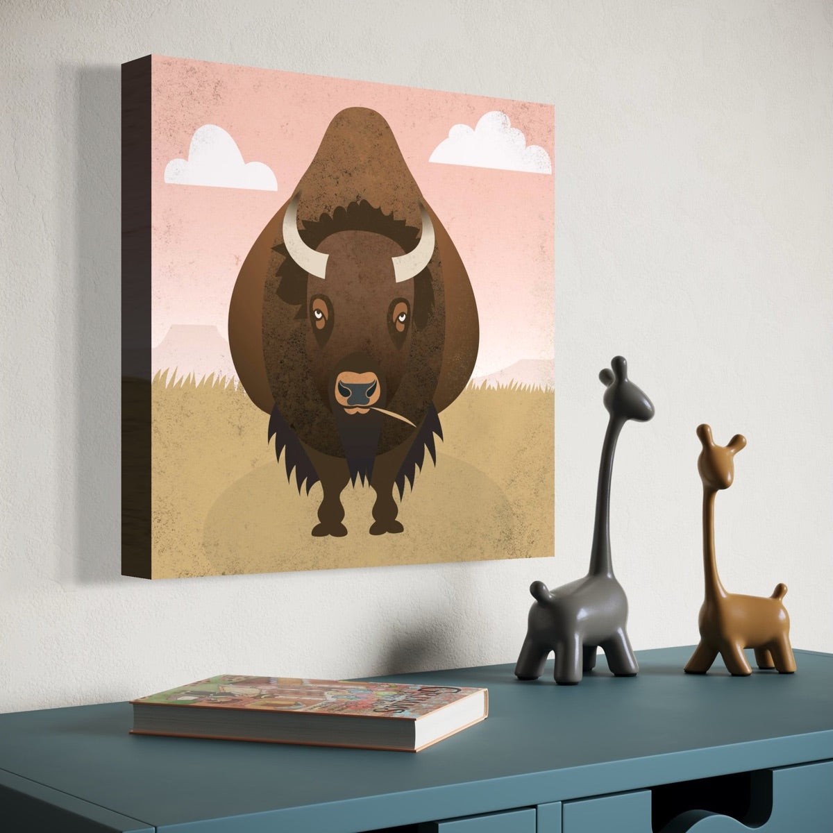 Bison Plains Canvas Print