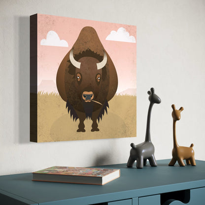 Bison Plains Canvas Print