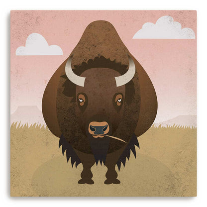 Bison Plains Canvas Print