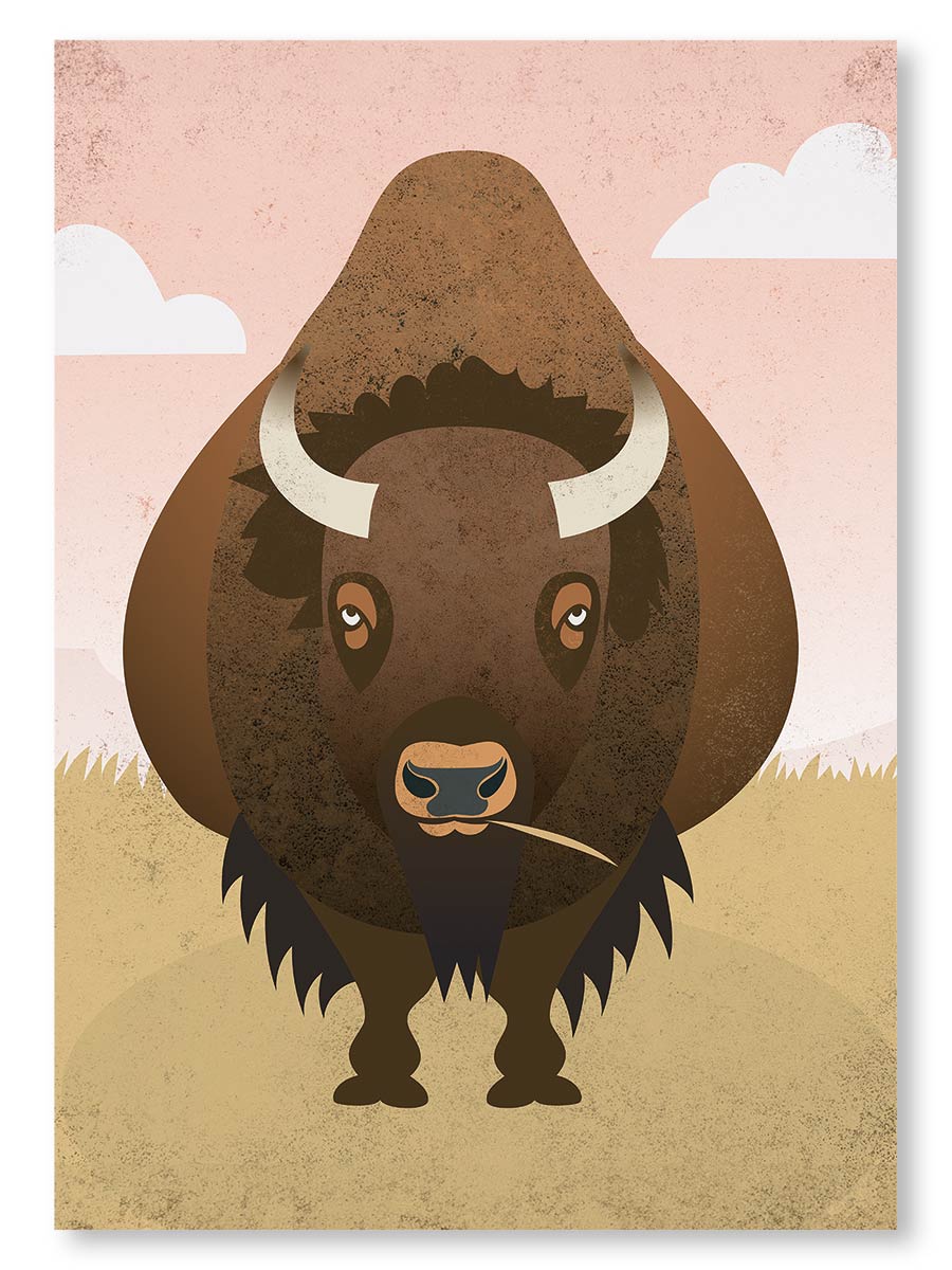Bison Plains Note Card