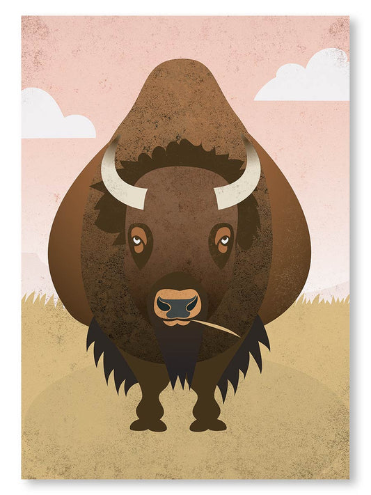 Bison Plains Note Card
