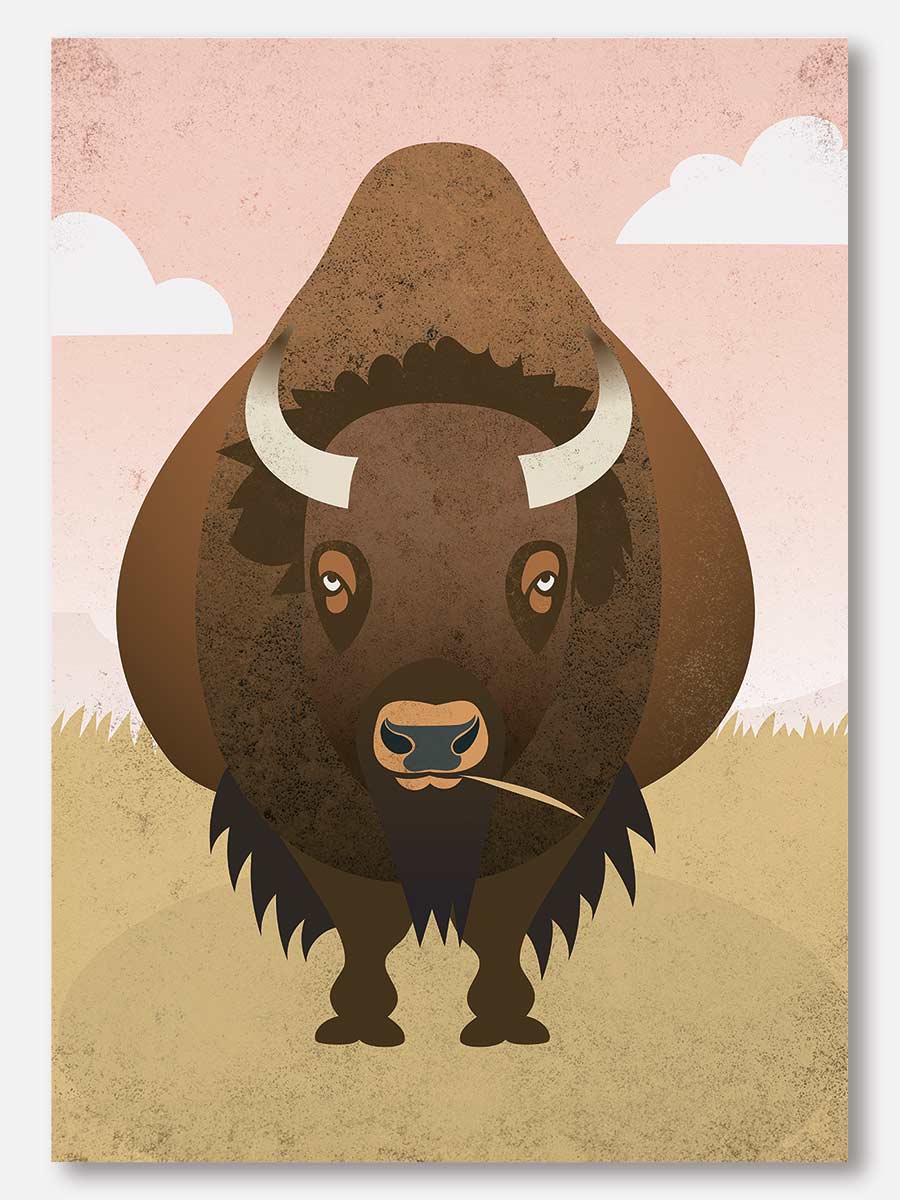 Bison Plains Note Card
