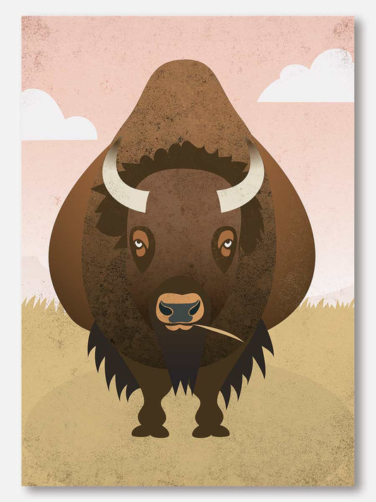 Bison Plains Note Card