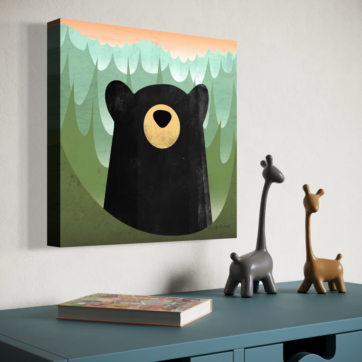 Black Bear Canvas Print