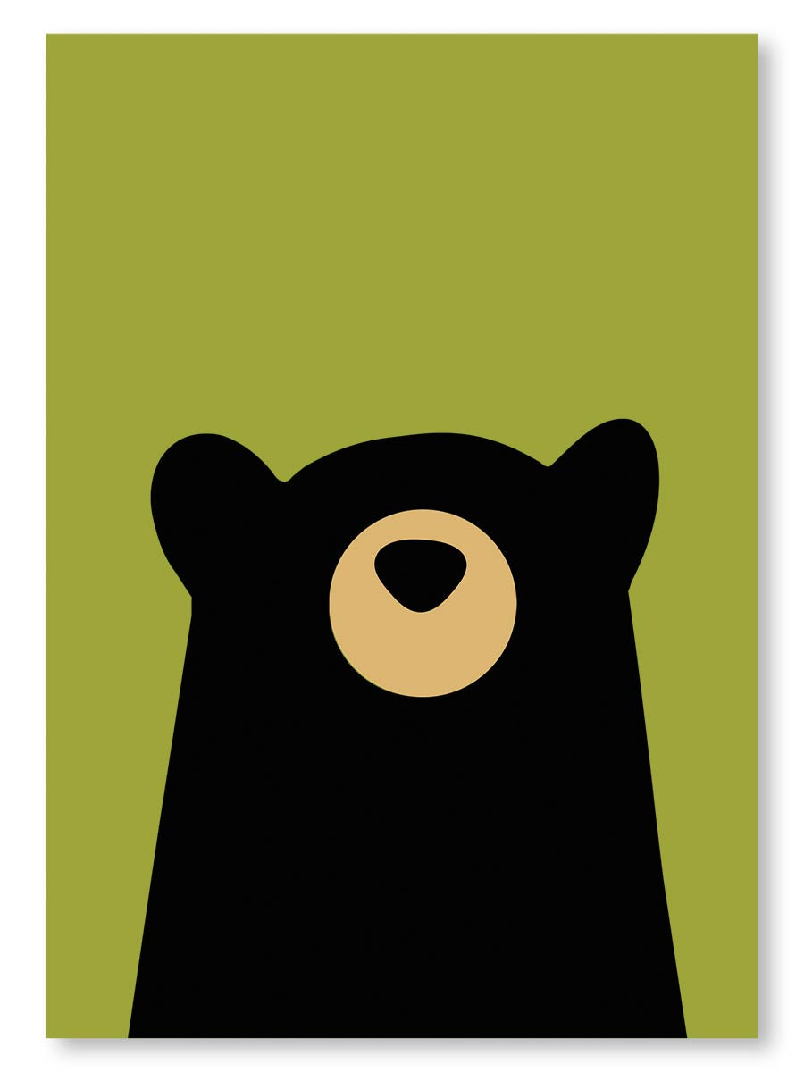 Black Bear Logo Note Card