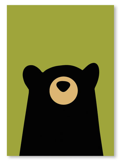 Black Bear Logo Note Card
