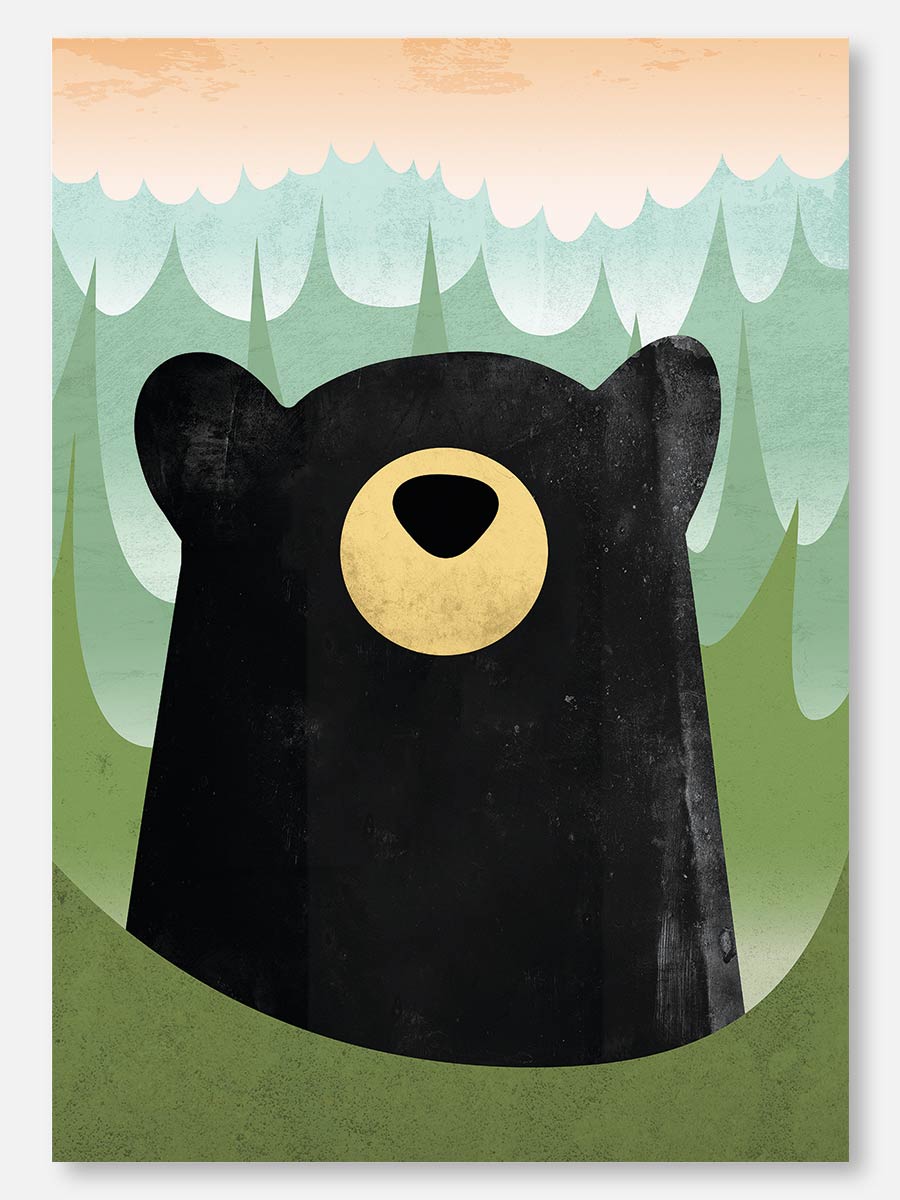 Black Bear Note Card