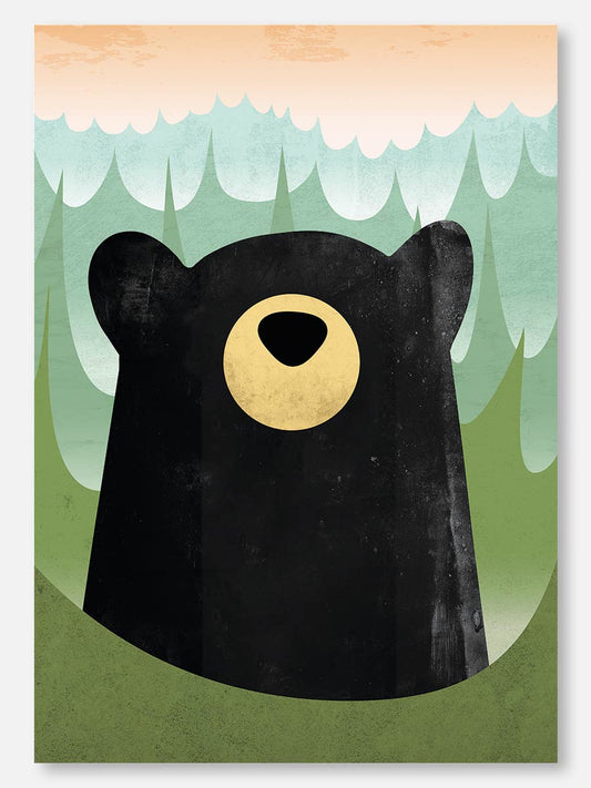 Black Bear Note Card