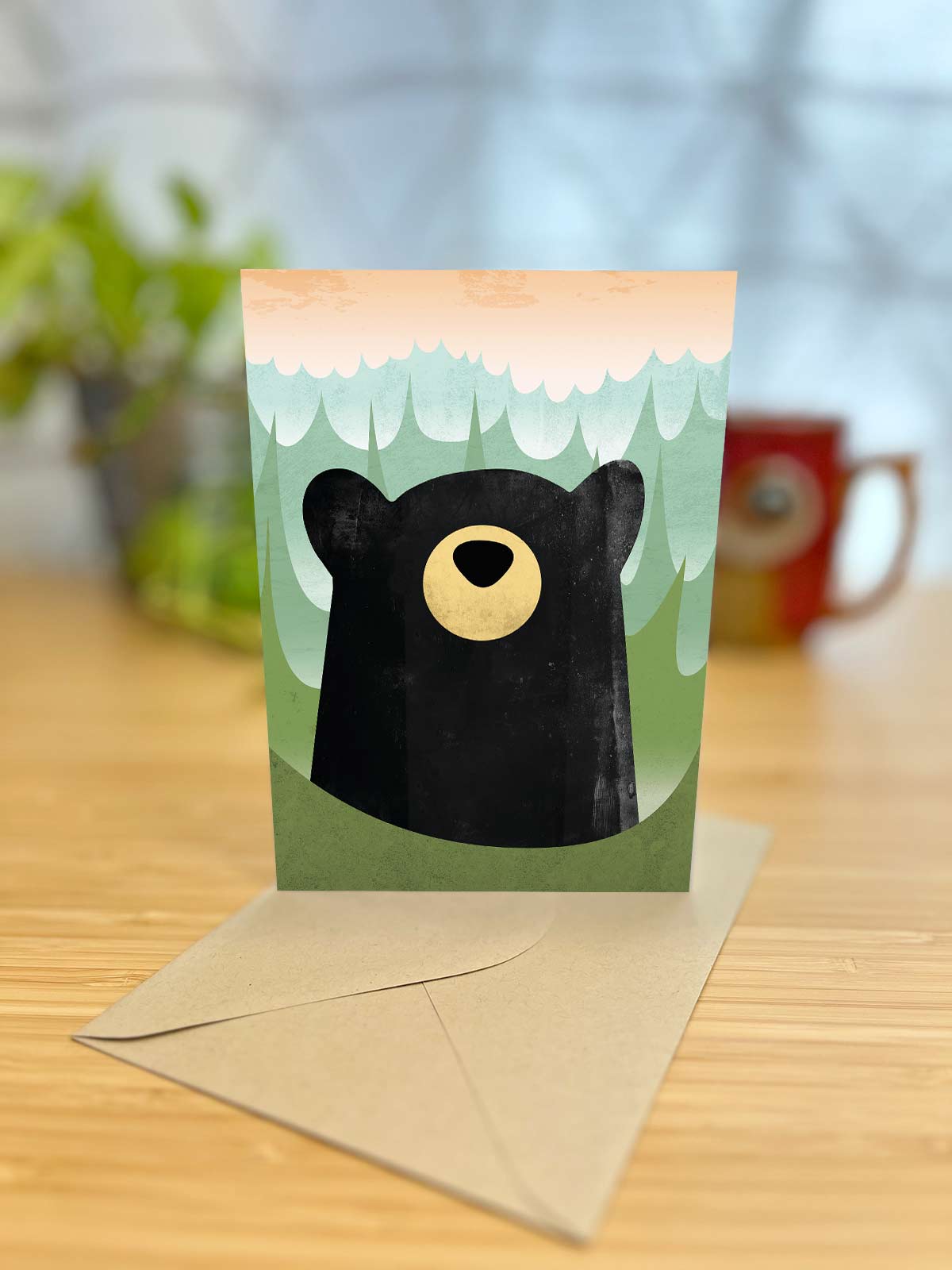 Black Bear Note Card