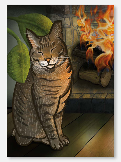 Bobby By The Fire Note Card