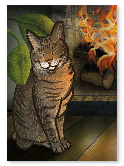 Bobby By The Fire Note Card