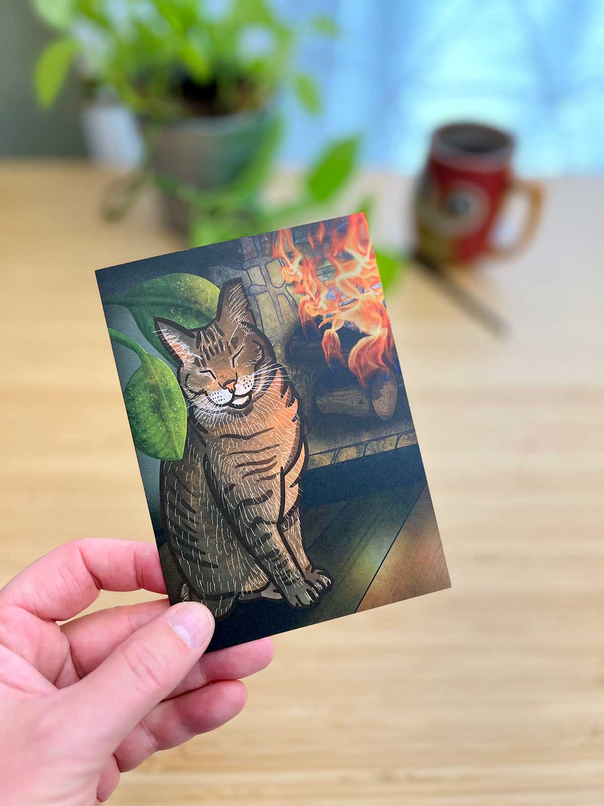 Bobby By The Fire Note Card