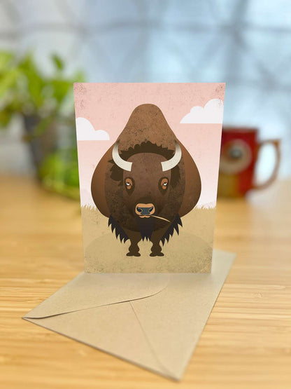 Bison Plains Note Card