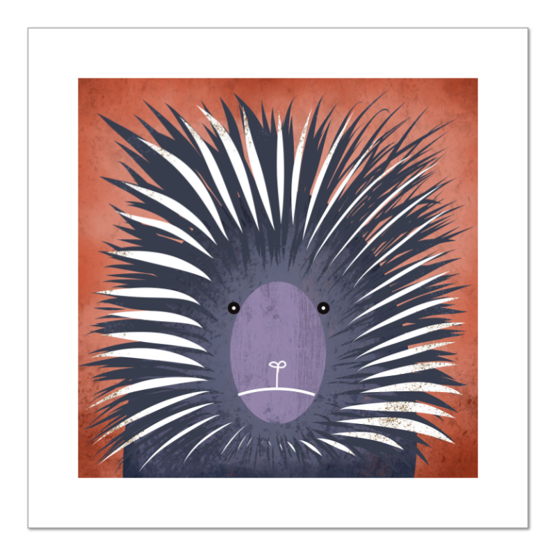 Prickly Porcupine Fine Art Print