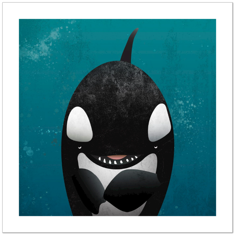Orca Waves Fine Art Print