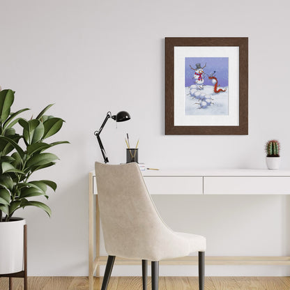 Centipede Snowman - Fine Art Print