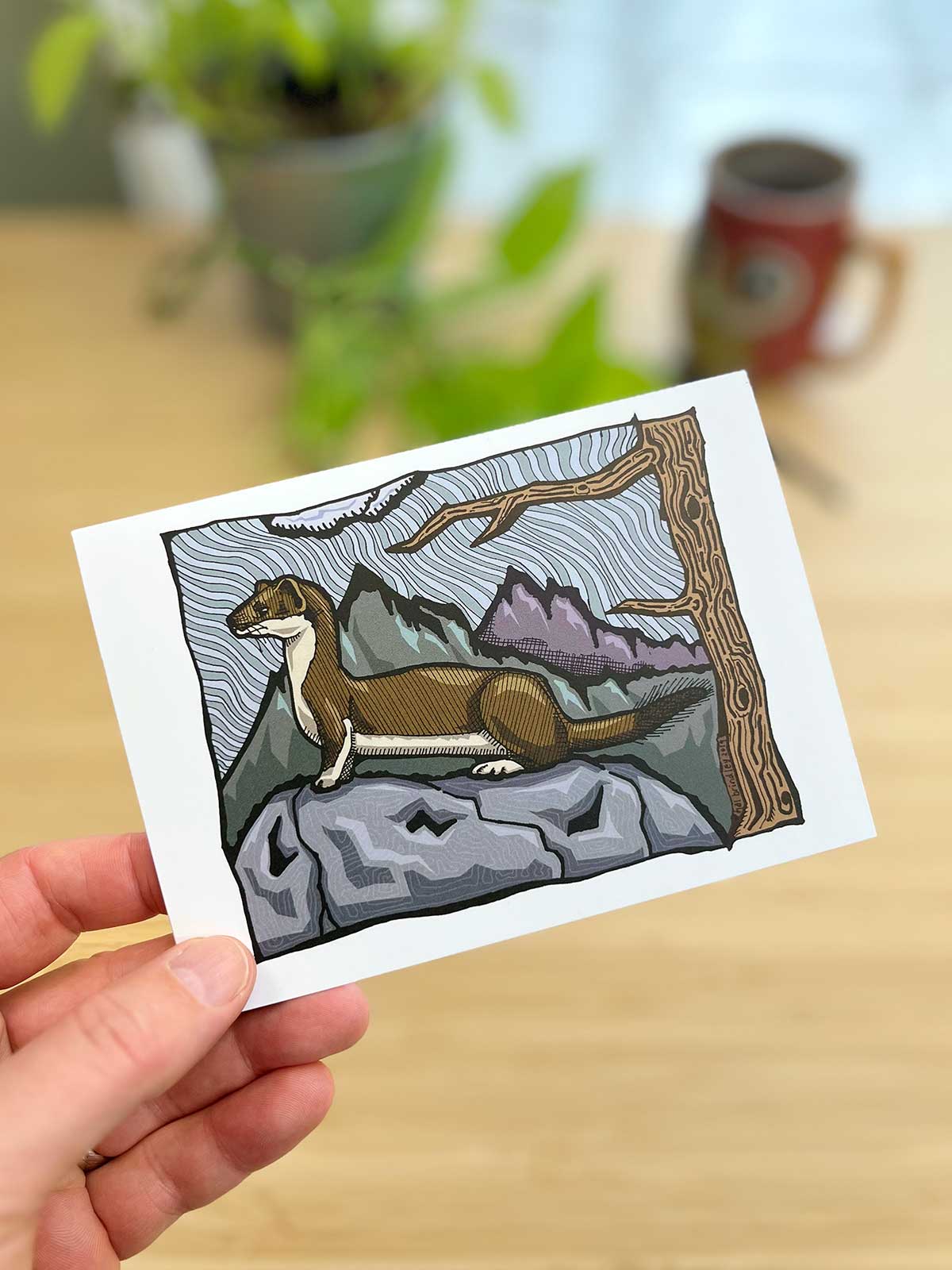 Rocky Mountain Ermine Note Card