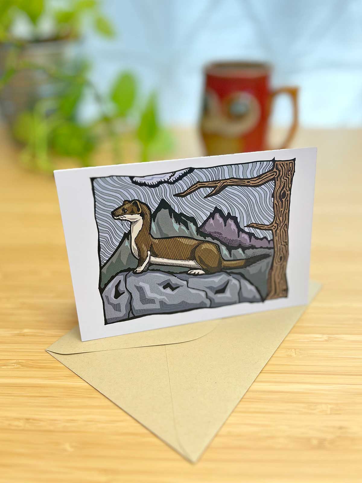 Rocky Mountain Ermine Note Card