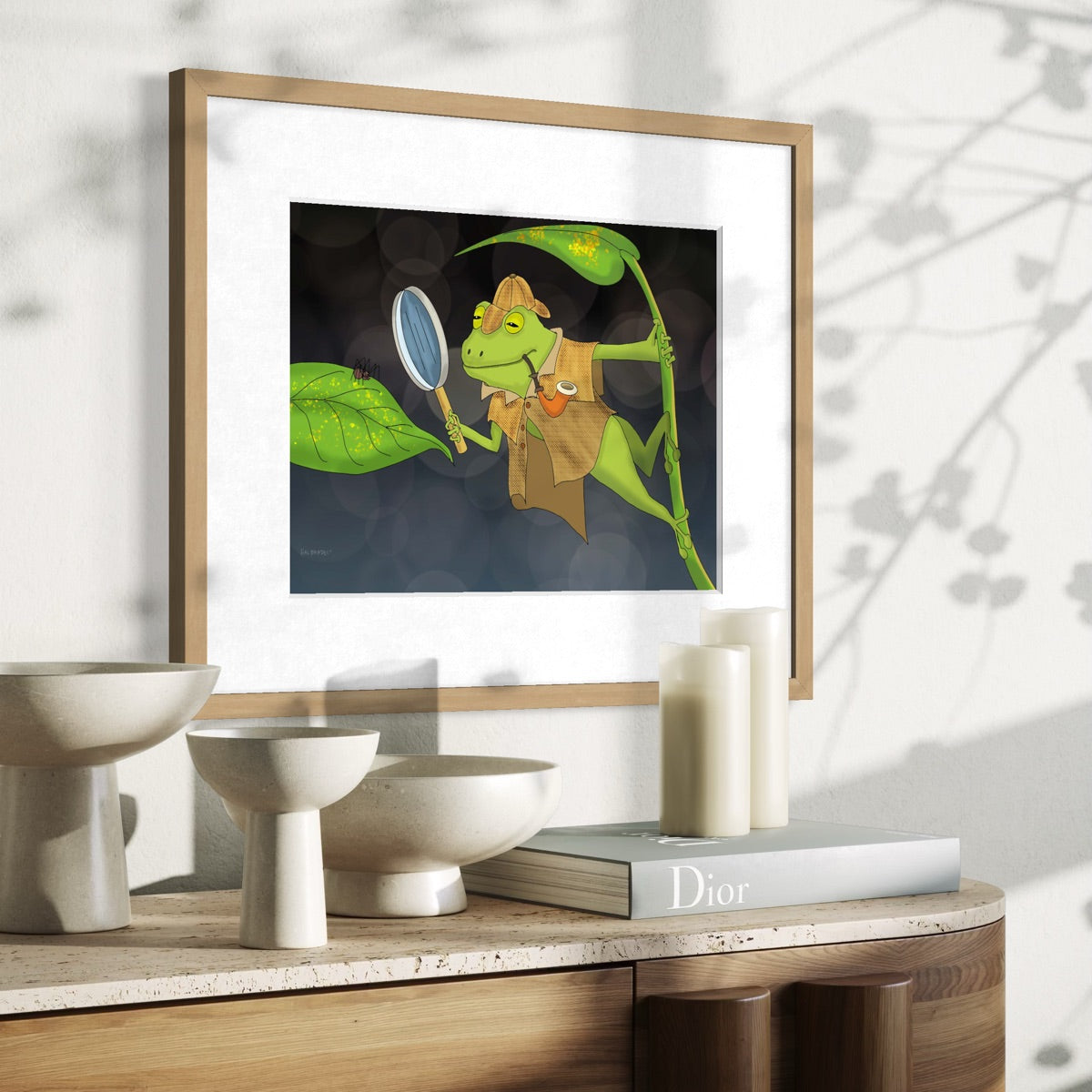 Frog Detective - Fine Art Print