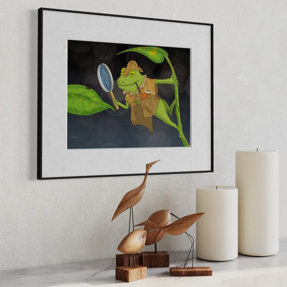 Frog Detective - Fine Art Print