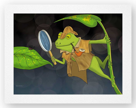 Frog Detective - Fine Art Print