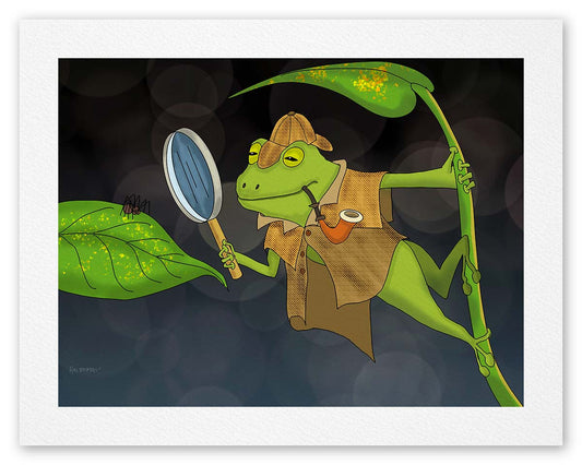 Frog Detective - Fine Art Print