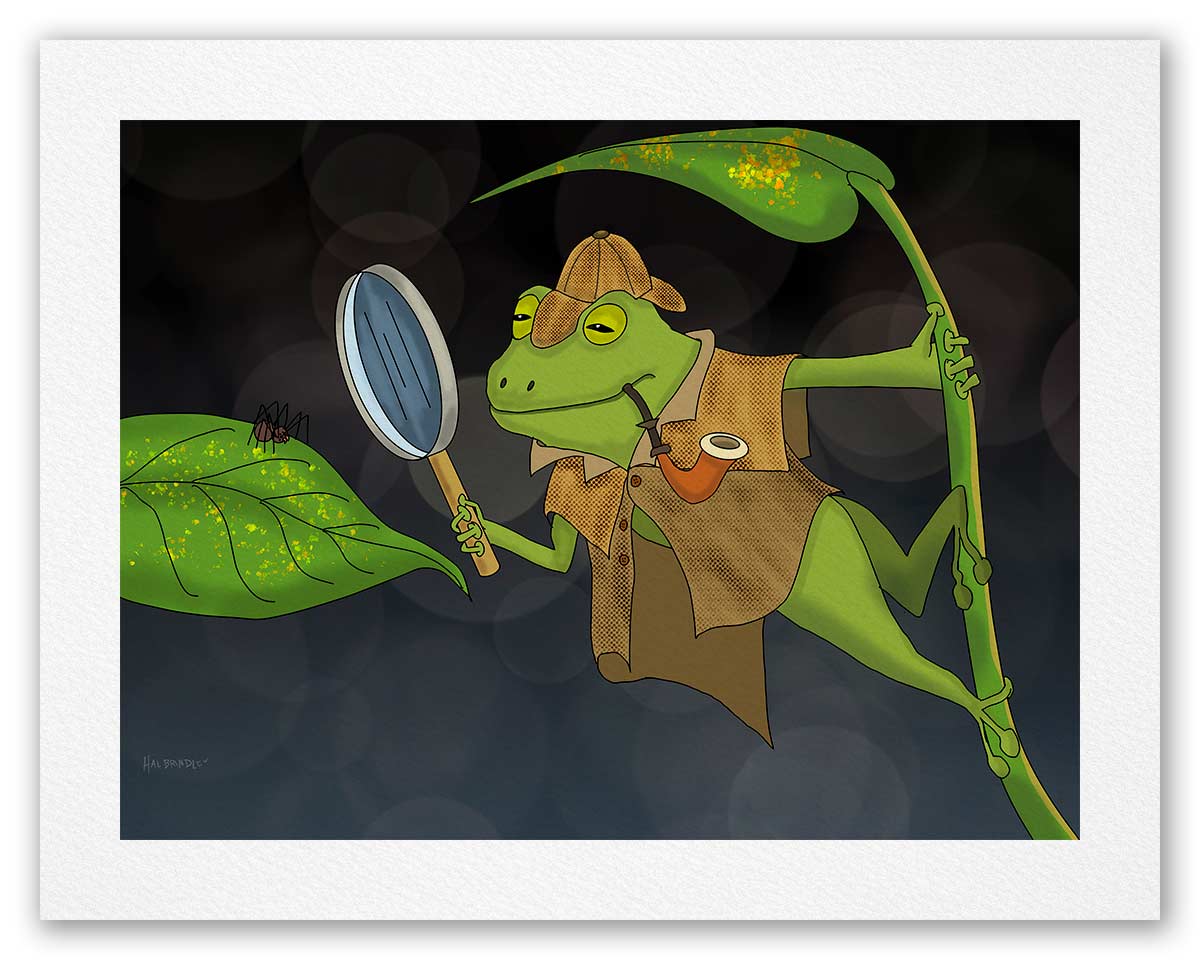Frog Detective - Fine Art Print