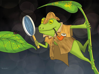 Frog Detective Note Card
