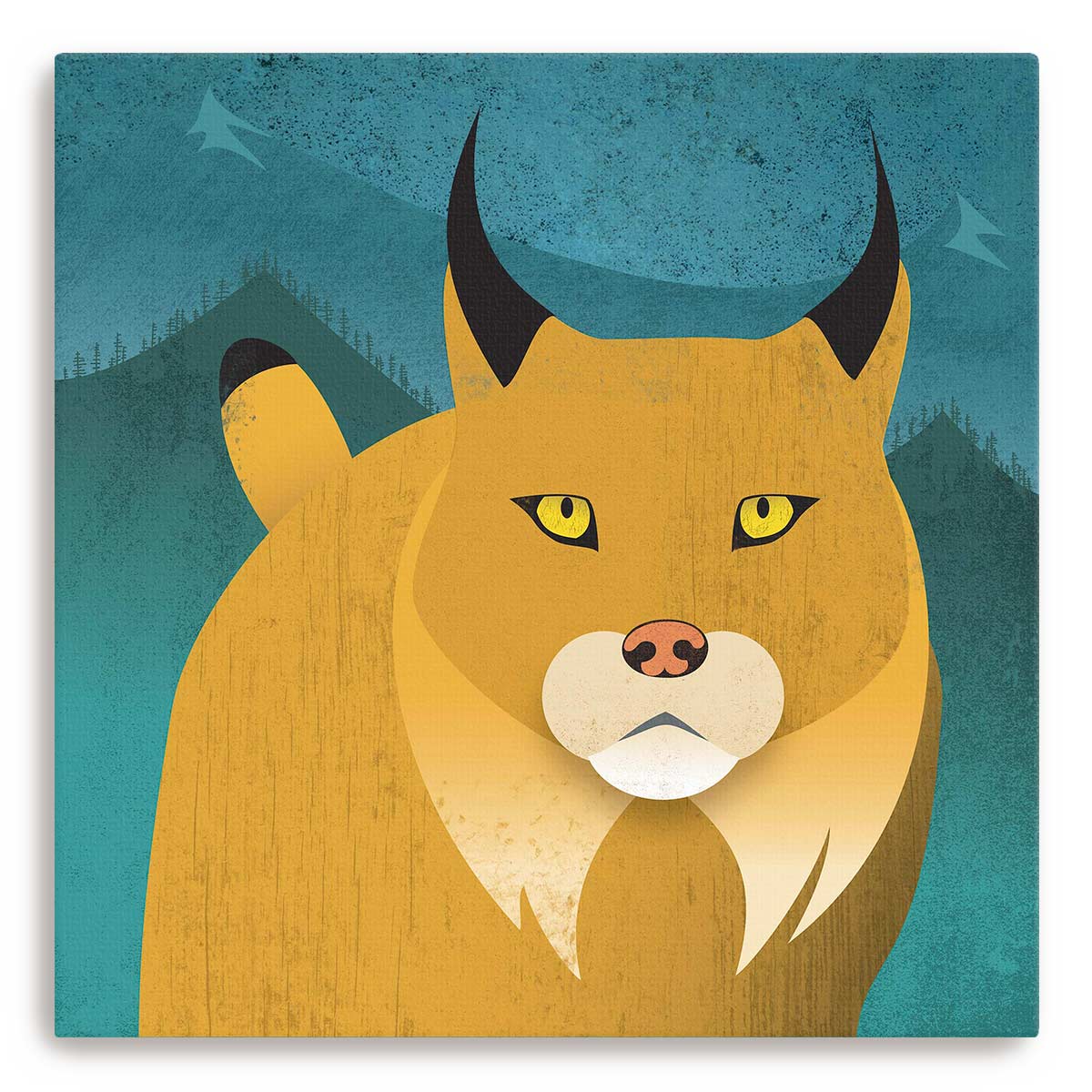 Lynx Mountain Canvas Print
