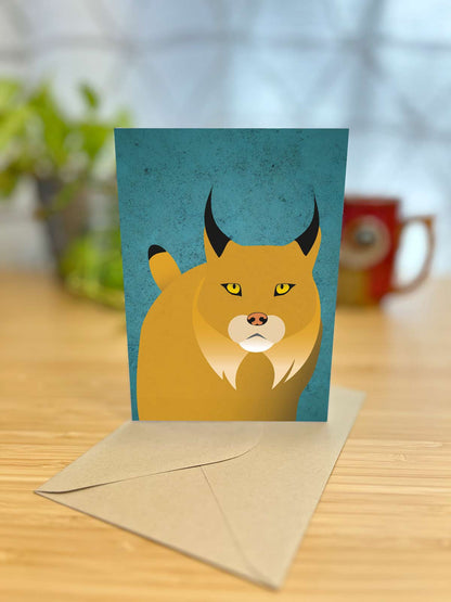 Lynx Mountain Note Card