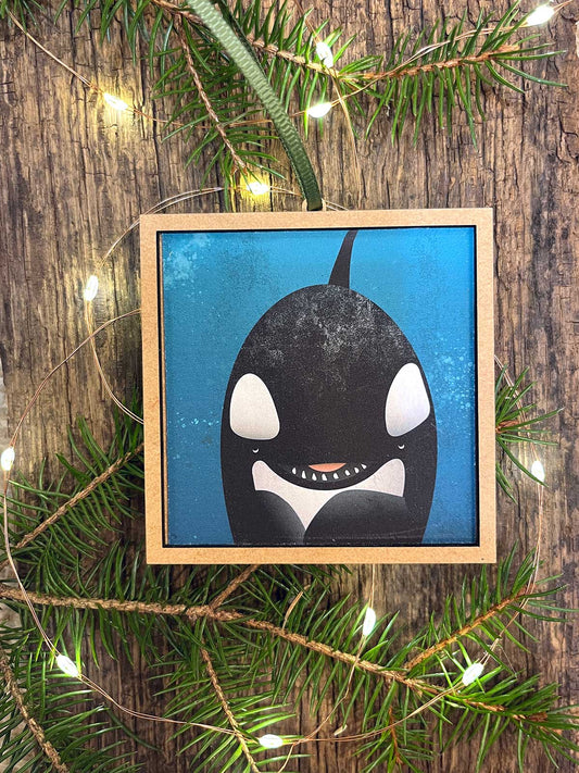 Orca Waves Ornament