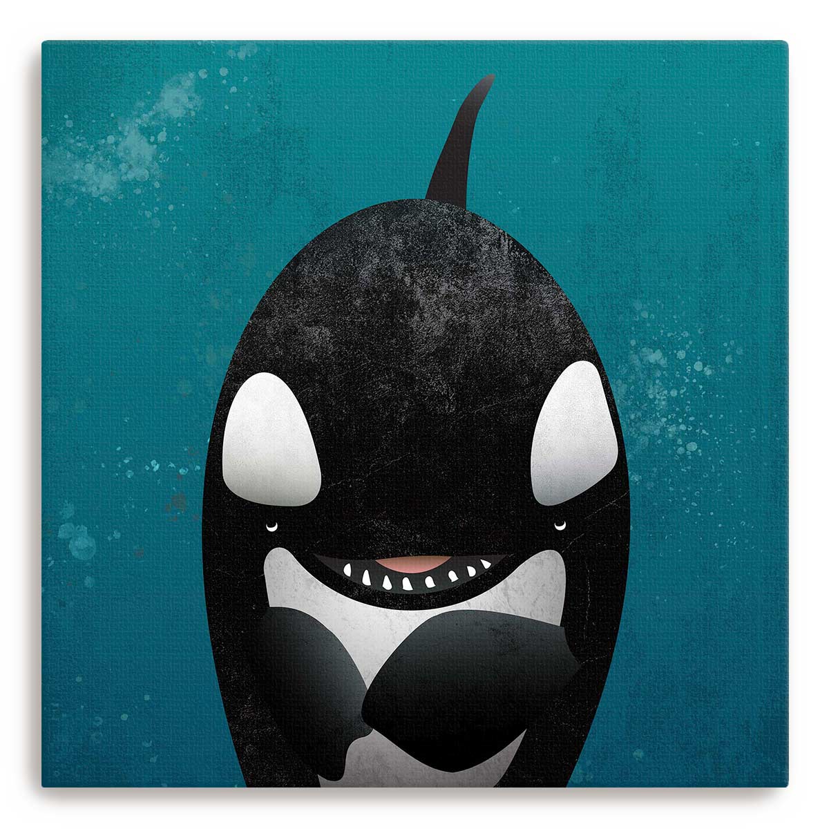 Orca Waves Canvas Print