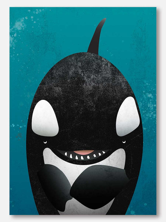 Orca Waves Note Card