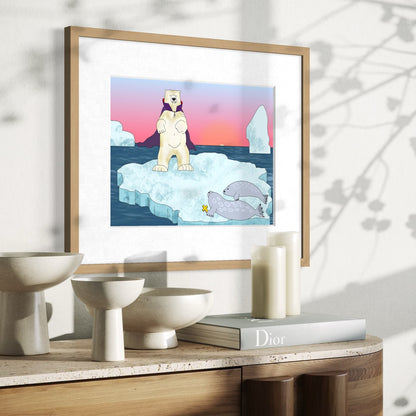 Polar Bear Vampire - Fine Art Print