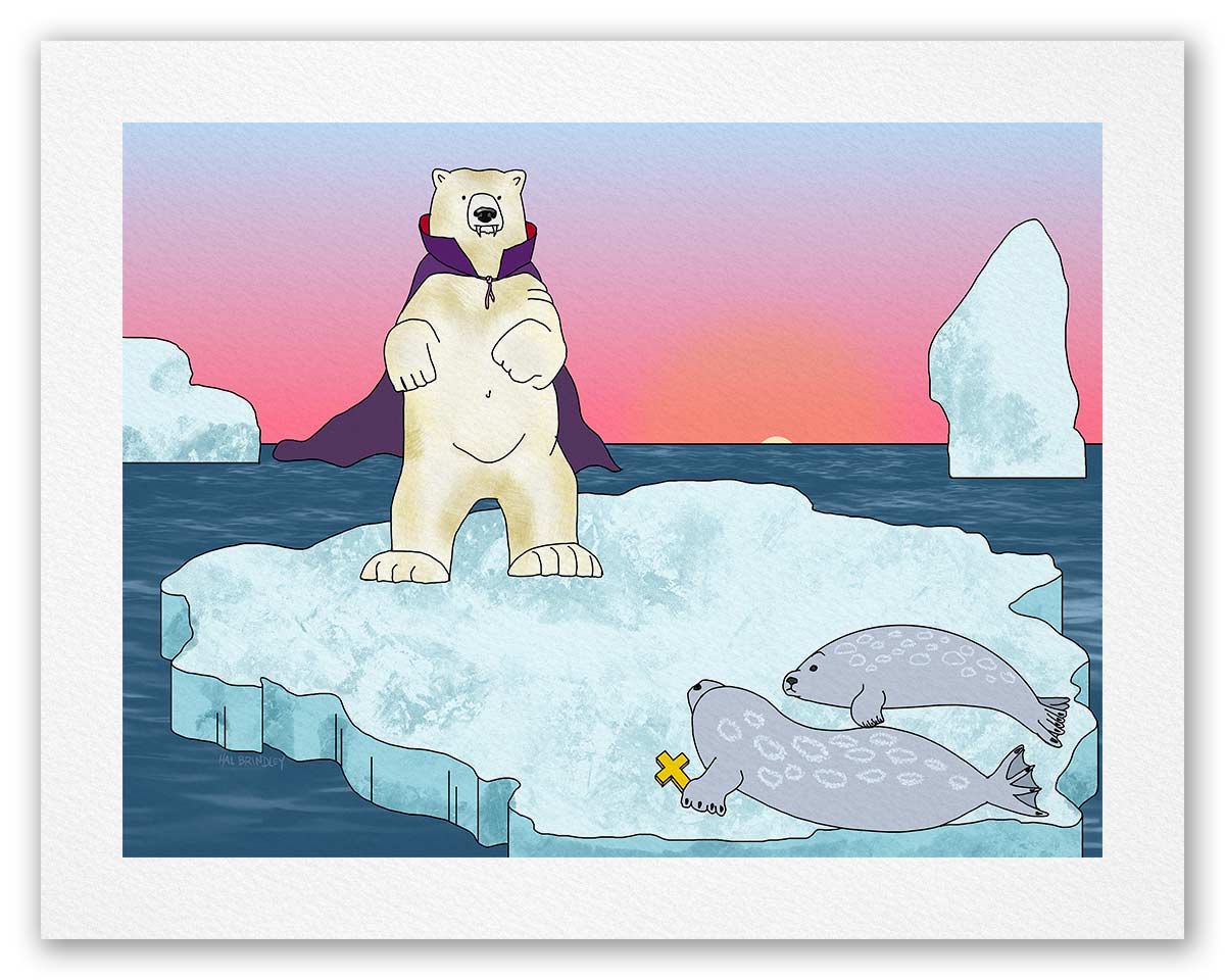 Polar Bear Vampire - Fine Art Print