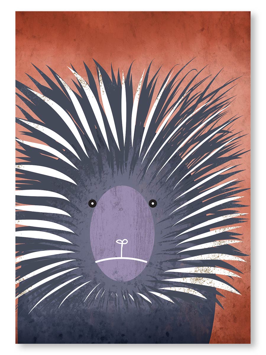 Prickly Porcupine Note Card